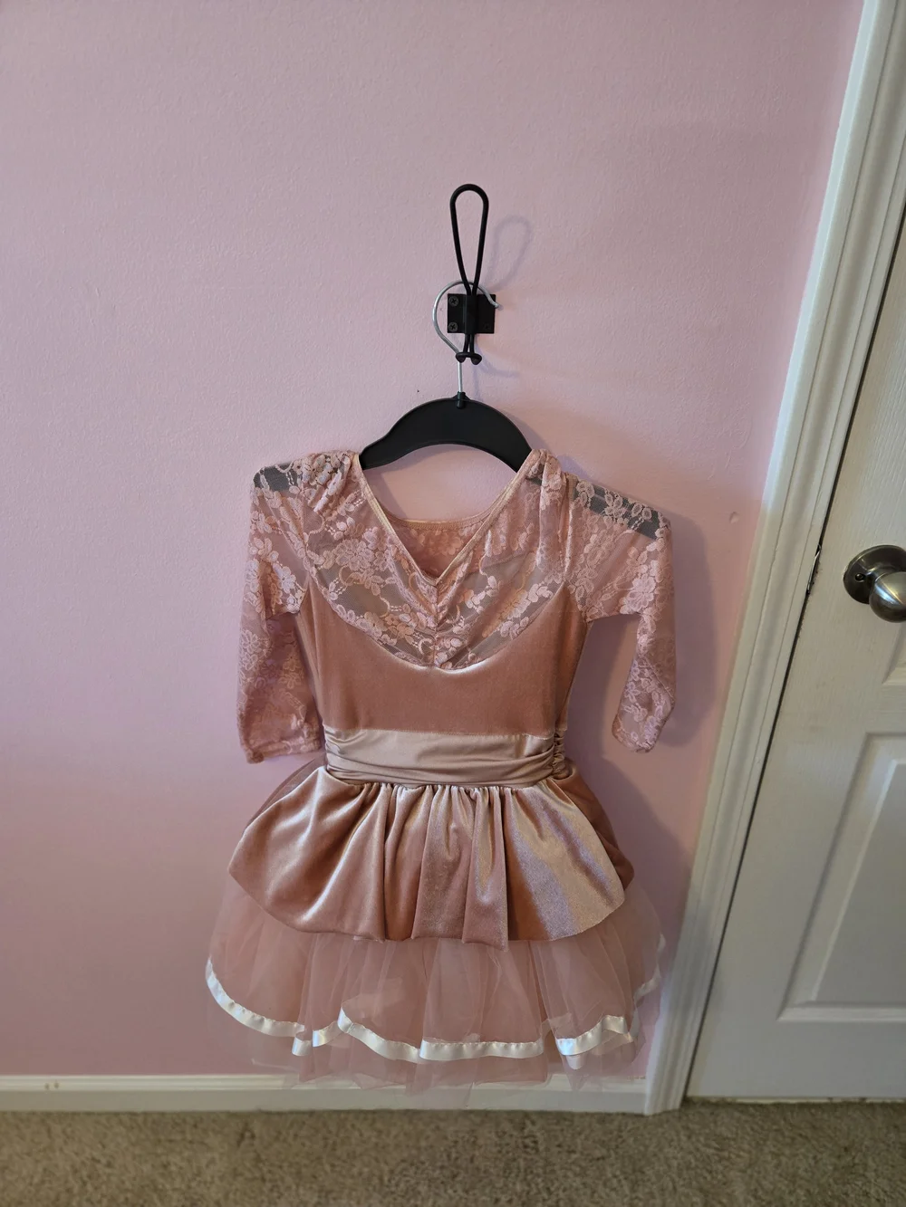 Weissman Dusty Rose Lace & Tulle Ballet Costume Dress
